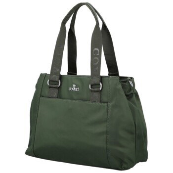 Dámská kabelka do ruky tmavě zelená - Coveri Fabricie