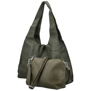 Dámský set kabelek tmavě zelený - Coveri Felixa