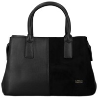 Luxusní dámská koženková kabelka do ruky Coveri Korina, černá