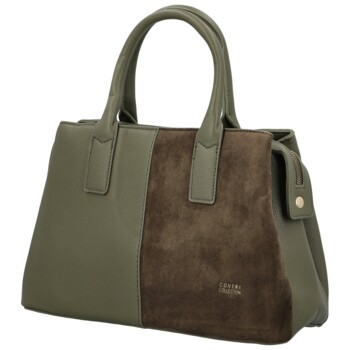 Dámská kabelka do ruky tmavě zelená - Coveri Belle