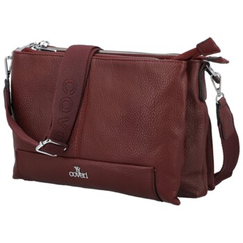 Dámská crossbody kabelka vínová - Coveri Petri