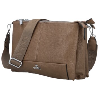 Dámská crossbody kabelka tmavě béžová - Coveri Petri