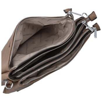 Dámská crossbody kabelka tmavě béžová - Coveri Petri