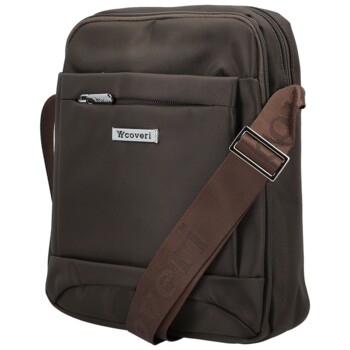 Pánská crossbody taška hnědá - Coveri Ario