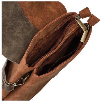 Dámská kabelka přes rameno hnědá - Paolo bags Naiara