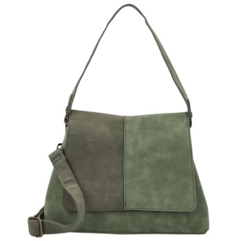 Dámská kabelka přes rameno tmavě zelená - Paolo bags Naiara