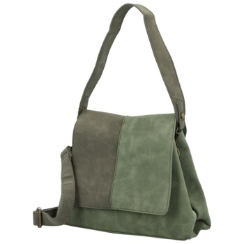 Dámská kabelka přes rameno tmavě zelená - Paolo bags Naiara