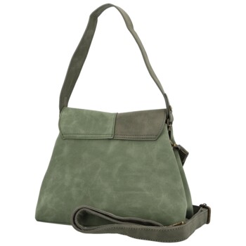 Dámská kabelka přes rameno tmavě zelená - Paolo bags Naiara
