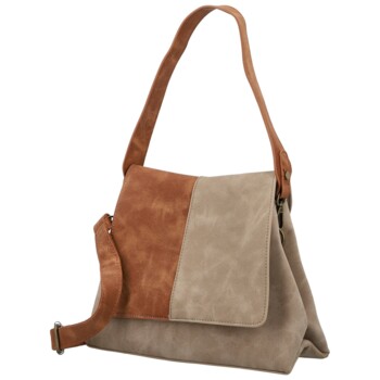 Dámská kabelka přes rameno béžová - Paolo bags Naiara