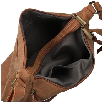 Dámská crossbody kabelka hnědá - Firenze Egona