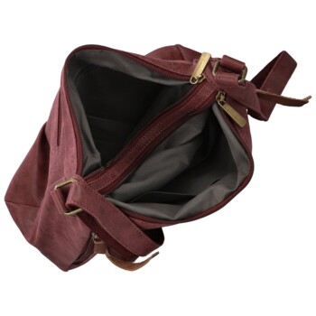 Dámská crossbody kabelka vínová - Firenze Egona