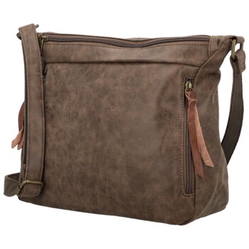 Dámská crossbody kabelka coffee - Firenze Egona