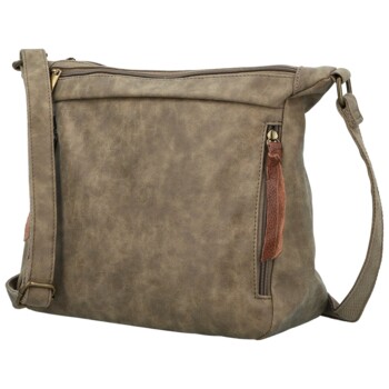 Dámská crossbody kabelka tmavě béžová - Firenze Egona