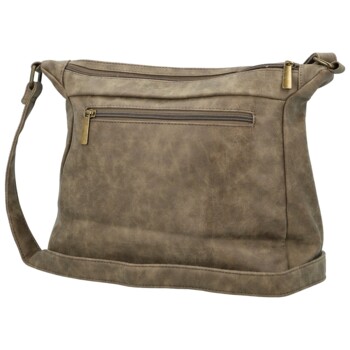 Dámská crossbody kabelka tmavě béžová - Firenze Egona
