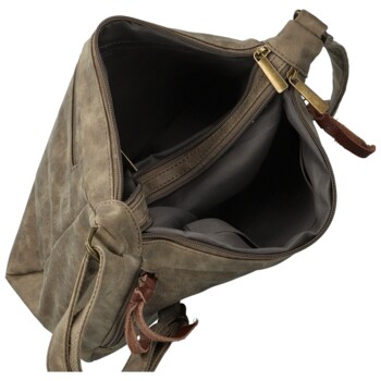 Dámská crossbody kabelka tmavě béžová - Firenze Egona