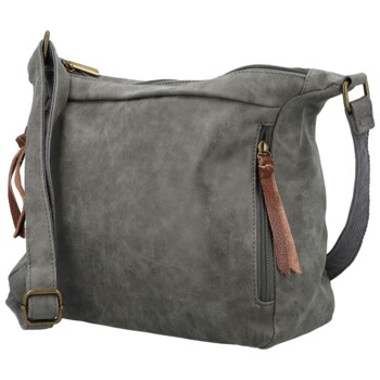 Dámská crossbody kabelka tmavě šedá - Firenze Egona