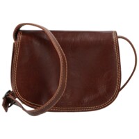 Dámská kožená crossbody hnědá - Delami Belinda