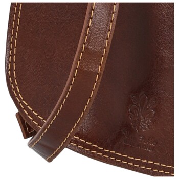 Dámská kožená crossbody hnědá - Delami Belinda