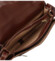 Dámská kožená crossbody hnědá - Delami Linda