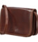 Dámská kožená crossbody hnědá - Delami Vera Pelle Asppena