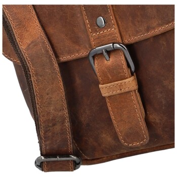 Dámská kožená kabelka camel - Greenwood Beccy