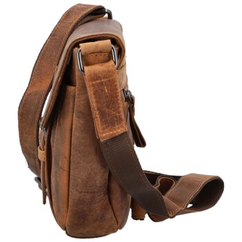 Dámská kožená kabelka camel - Greenwood Beccy