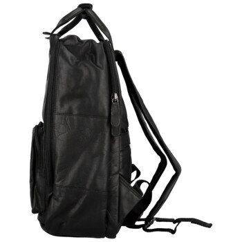Kožený batoh černý - GreenWood Christof
