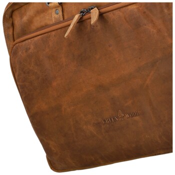 Pánská kožená brašna camel - Greenwood Terisan