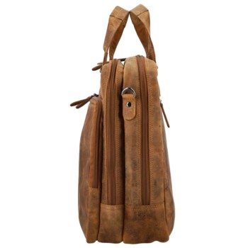 Pánská kožená brašna camel - Greenwood Terisan