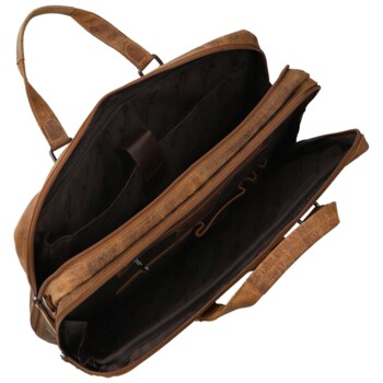 Pánská kožená brašna camel - Greenwood Terisan