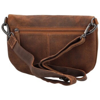 Dámská kožená kabelko/ledvinka camel - Greenwood Terry