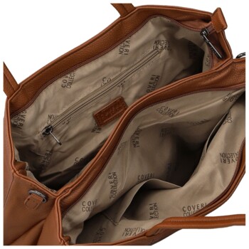 Dámská kabelka na rameno hnědá - Coveri Zaki