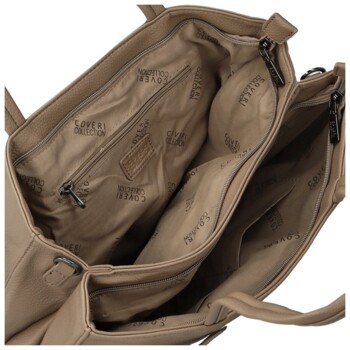 Dámská kabelka na rameno taupe - Coveri Zaki