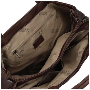 Dámská kabelka na rameno coffee - Coveri Zaki