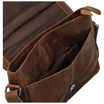 Pánská kožená taška camel - Greenwood Jordy