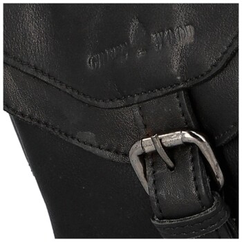 Pánská kožená ledvinka černá - Greenwood Obranem