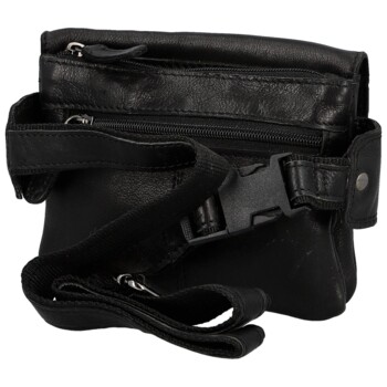 Pánská kožená ledvinka černá - Greenwood Obranem