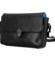 Dámská kožená crossbody kabelka černá - Greenwood Lusine