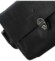 Dámská kožená crossbody kabelka černá - Greenwood Lusine