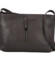 Dámská kožená crossbody kabelka tmavě hnědá - Delami Vera Pelle Finni