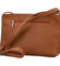 Dámská kožená crossbody kabelka koňaková - Delami Vera Pelle Finni