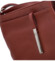 Dámská kožená crossbody kabelka tmavě červená - Delami Vera Pelle Finni