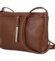 Dámská kožená crossbody kabelka hnědá - Delami Vera Pelle Finni