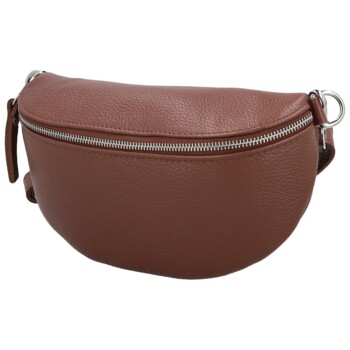 Dámská kožená ledvinka hnědá - Delami Vera Pelle Gianni