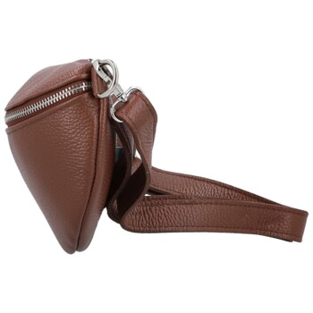 Dámská kožená ledvinka hnědá - Delami Vera Pelle Gianni