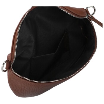 Dámská kožená ledvinka hnědá - Delami Vera Pelle Gianni