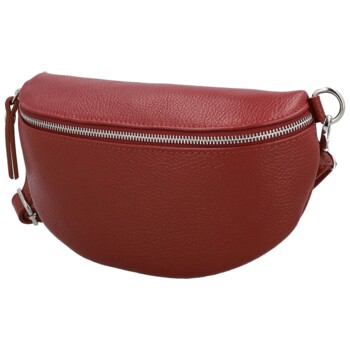 Dámská kožená ledvinka červená - Delami Vera Pelle Gianni