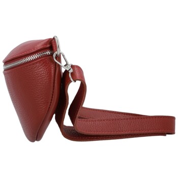 Dámská kožená ledvinka červená - Delami Vera Pelle Gianni