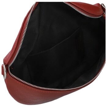 Dámská kožená ledvinka červená - Delami Vera Pelle Gianni