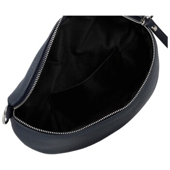 Dámská kožená ledvinka tmavě modrá - Delami Vera Pelle Gianni